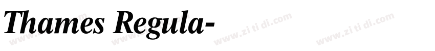 Thames Regula字体转换